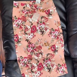 Floral Pencil Skirt